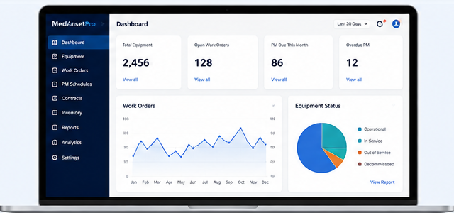 MedAssetPro dashboard preview